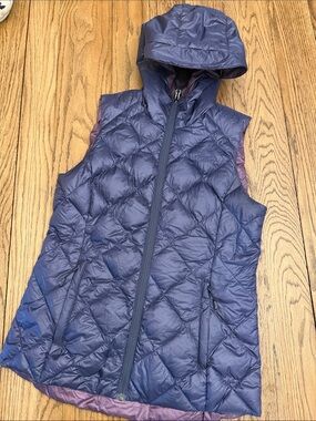 Women’s Gerry Reversible Vest Packable Down Purple Sz S YY EUC